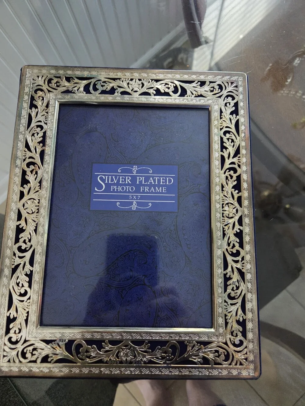 Silver Plated Ornate Photo Frame Album NWOT